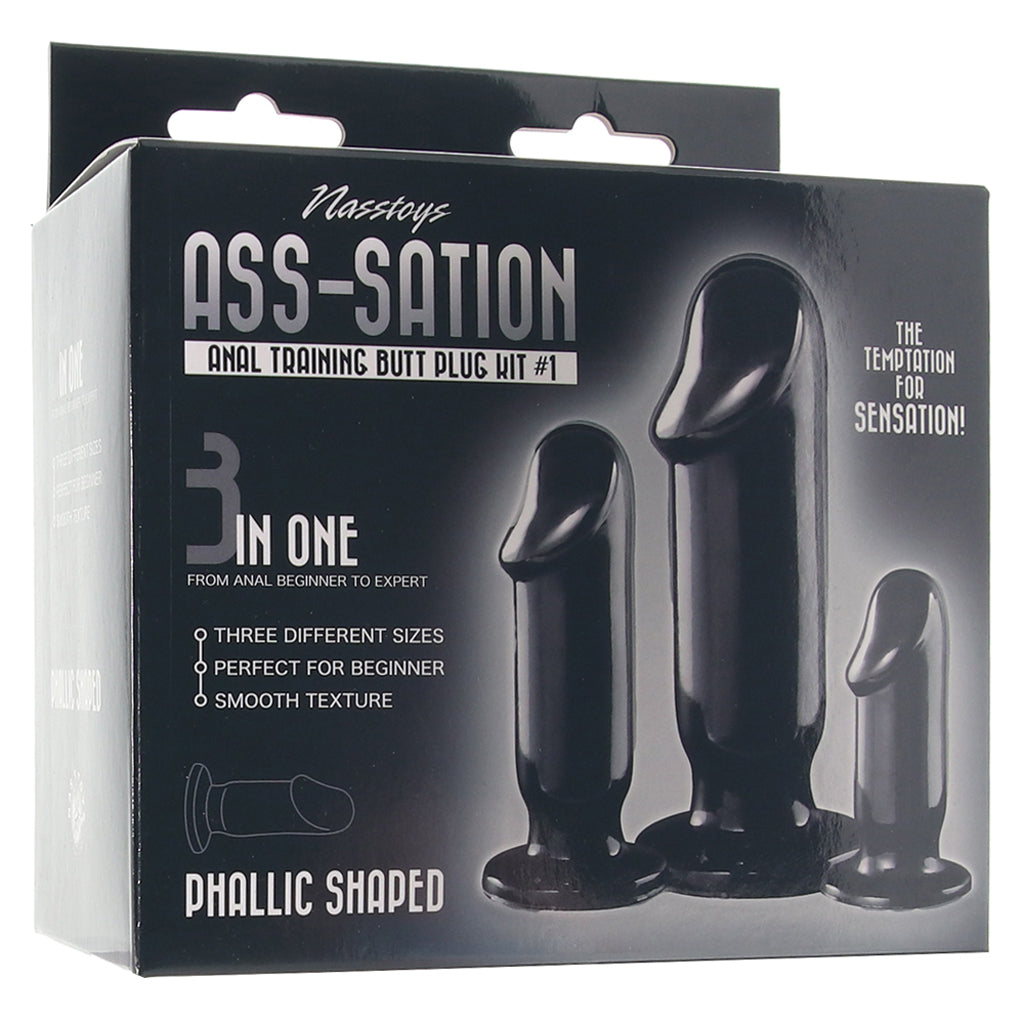 Ass-Sation Anal Training Butt Plug Kit #1 Anal Sex Toys > Butt Plugs - Tophatter Daily Deals
