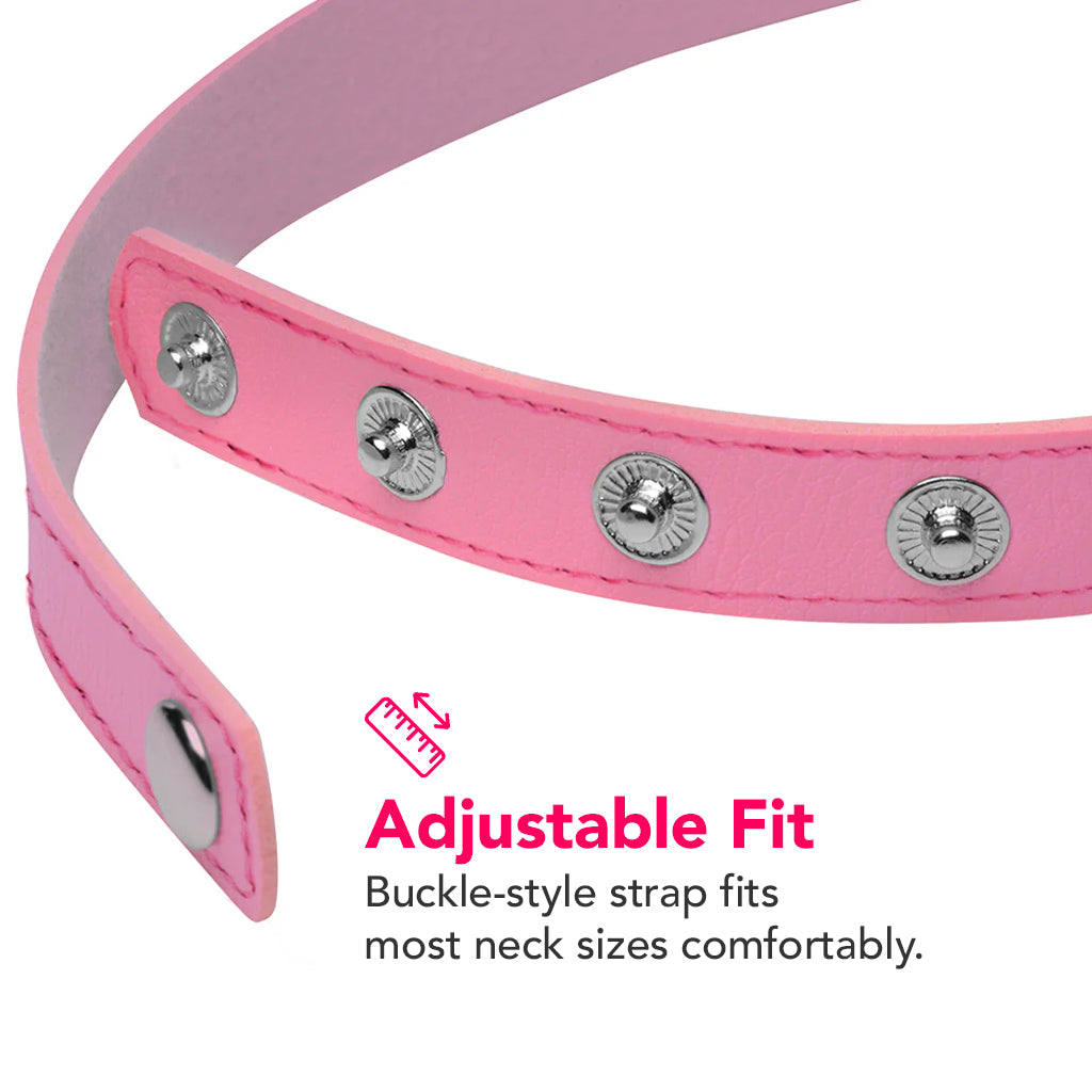 Master Series Kinky Kitty Slim Choker in Pink Bondage and Fetish > Tools & Accessories - Tophatter Daily Deals