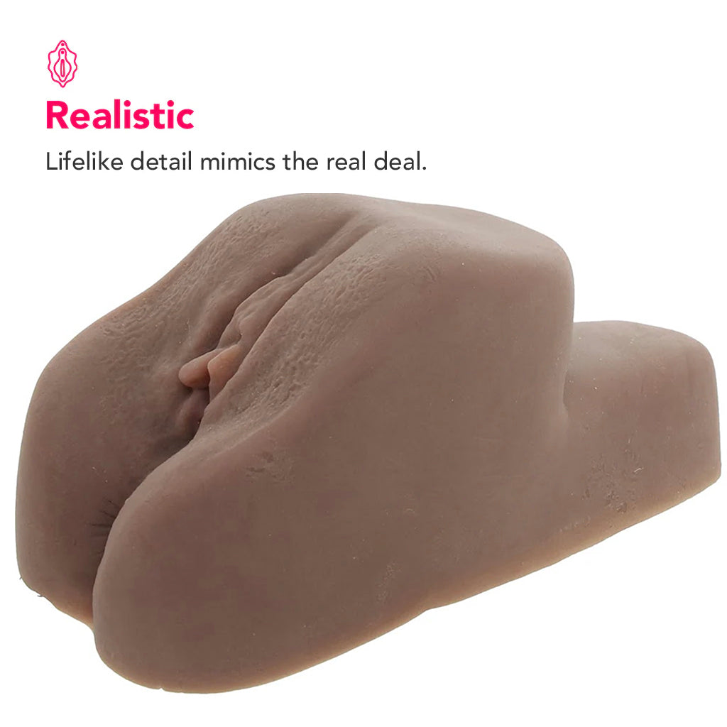 Lacey's Afro-Centric Pussy & Ass Vibrating Stroker - Tophatter's Adult Sex Toys Online Male Masturbators > Pocket Strokers - Tophatter Daily Deals