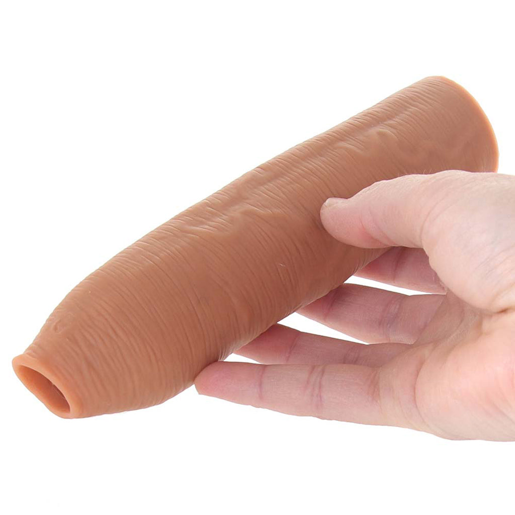 Fantasy X-tensions Elite Uncut Silicone Enhancer in Tan - Tophatter's Adult Products Male Enhancement > Extenders and Sleeves - Tophatter Daily Deals
