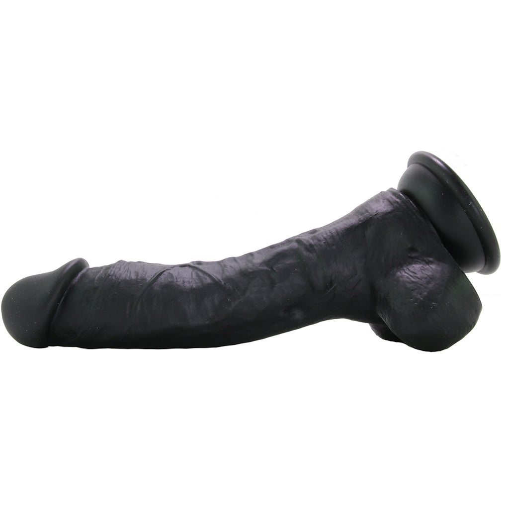 ColourSoft 8 Inch Silicone Dildo in Black - Tophatter's Adult Products Dildo Sex Toys > Realistic Dildos - Tophatter Daily Deals