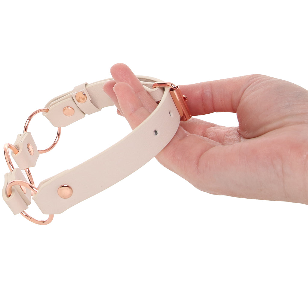 S&M Peaches 'n CreaMe Ring Day Collar Bondage and Fetish > Leashes and Collars - Tophatter Daily Deals