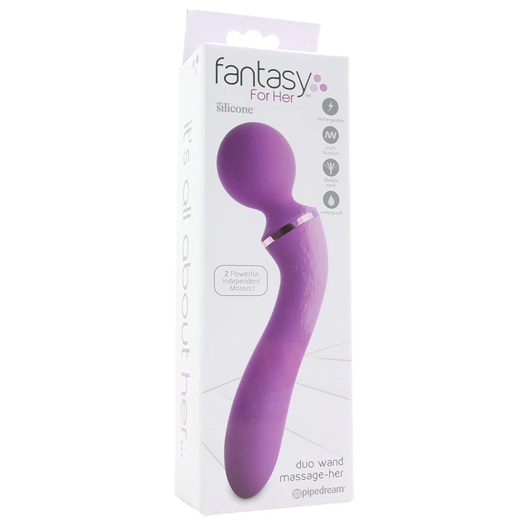 Fantasy For Her Duo Wand Massage-Her in Purple - Tophatter's Adult Products Vibrators > Wands - Tophatter Daily Deals