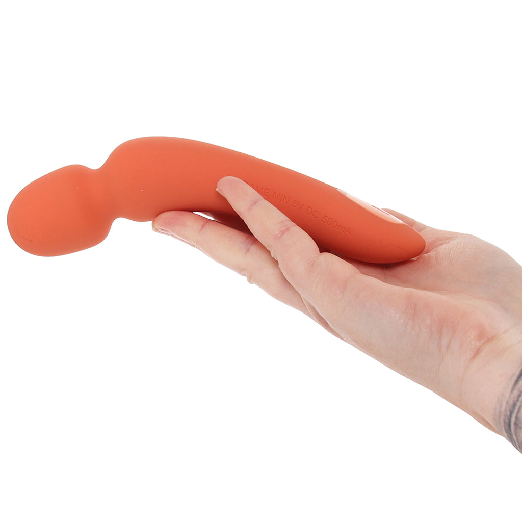 Dame Min External Wand Vibe in Papaya - Tophatter's Adult Sex Toys Online Vibrators > Wands - Tophatter Daily Deals