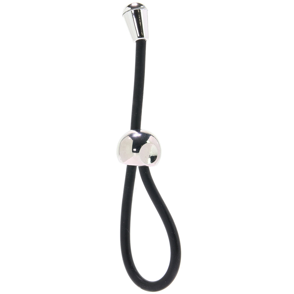 E-Z Cinch Silicone Lasso Cock Ring in Black - Tophatter's Adult Products Cock Rings - Tophatter Daily Deals