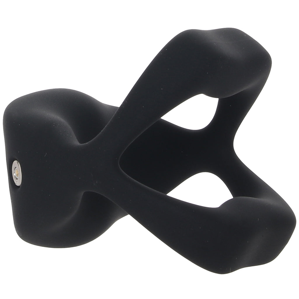 Techno Strobe Vibrating Cock Ring in Black Cock Rings - Tophatter Daily Deals