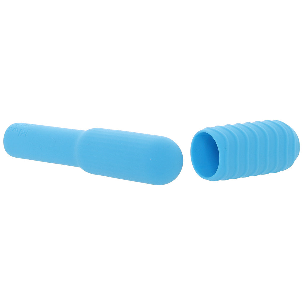 Pocket Rocket Elite Vibe with Texture Sleeve in Sky Blue Vibrators > Bullet and Egg Vibrators - Tophatter Daily Deals