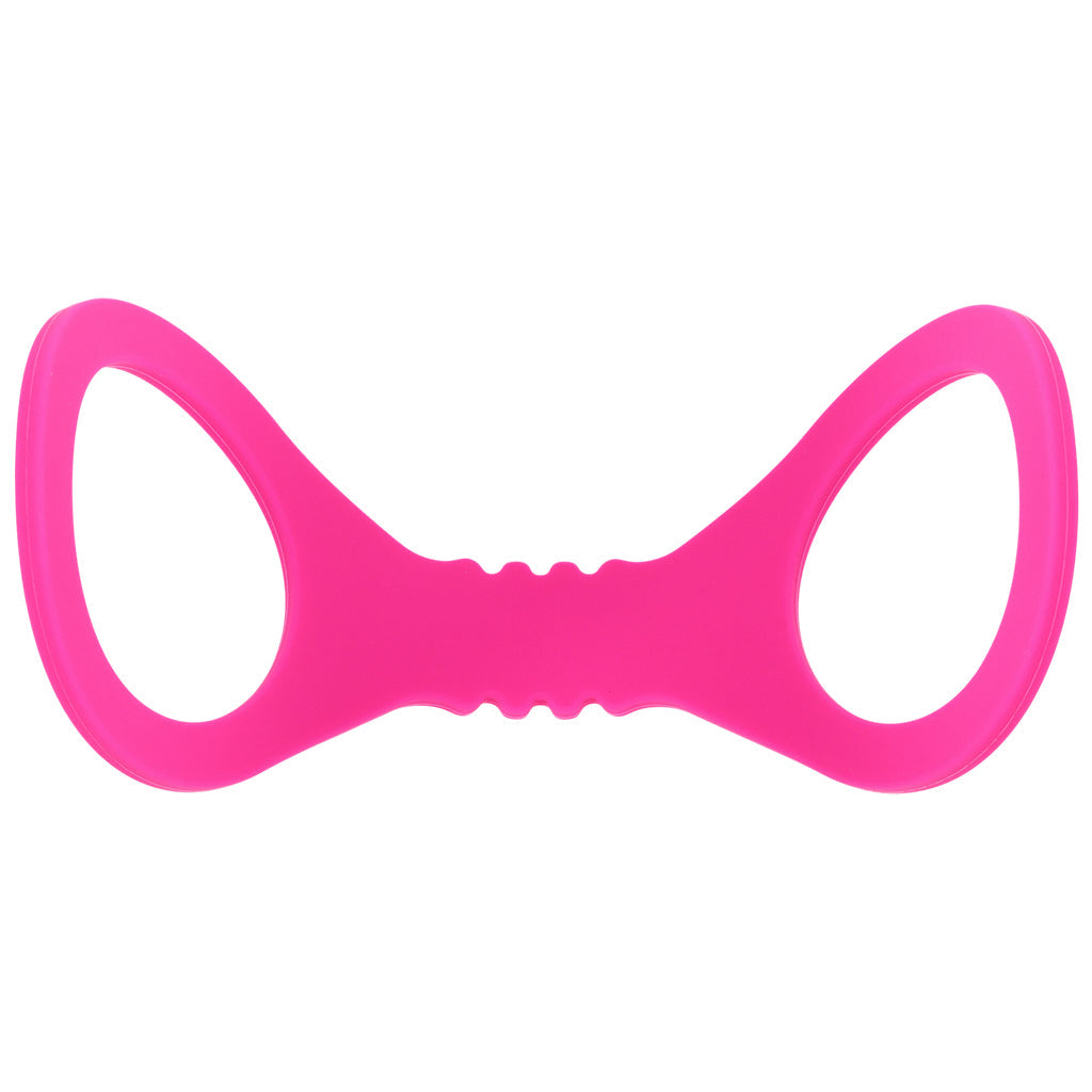 Sex & Mischief Hot Pink Silicone Cuffs in Small Bondage and Fetish > Wrist and Ankle Cuffs - Tophatter Daily Deals