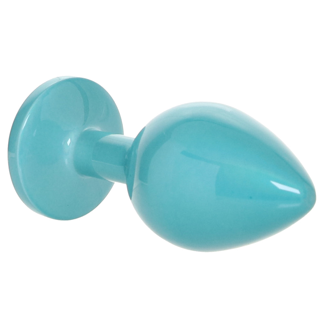 Rear Assets Medium Metal Butt Plug in Teal Anal Sex Toys > Butt Plugs - Tophatter Daily Deals
