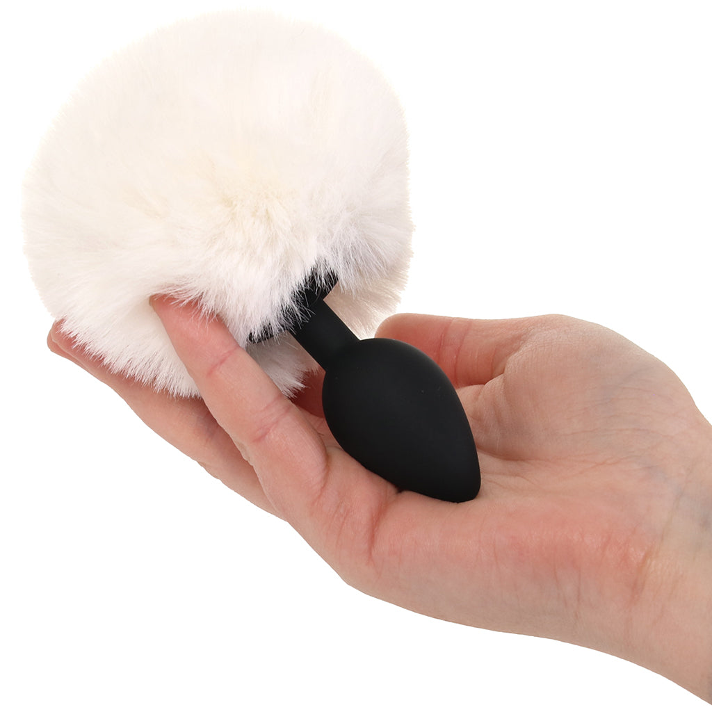 Tailz Fluffy Bunny Tail Silicone Plug in White Anal Sex Toys > Butt Plugs - Tophatter Daily Deals