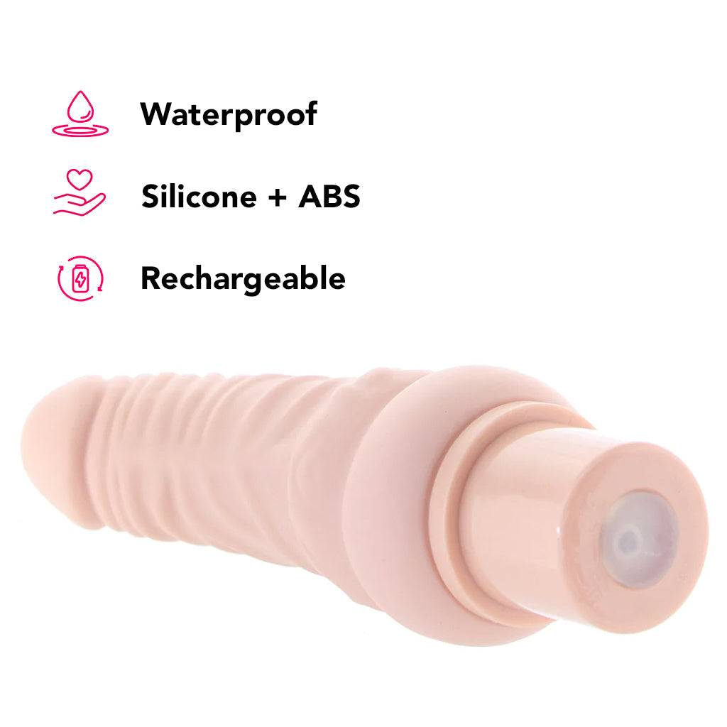 Power Stud Rechargeable Curvy Vibe in Light Vibrators > Realistic Vibrator Dildos - Tophatter Daily Deals