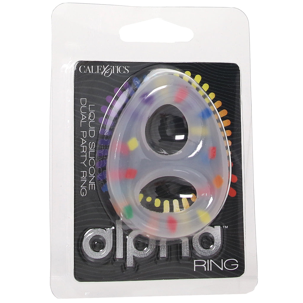 Alpha Dual Party Silicone Cock Ring Cock Rings - Tophatter Daily Deals