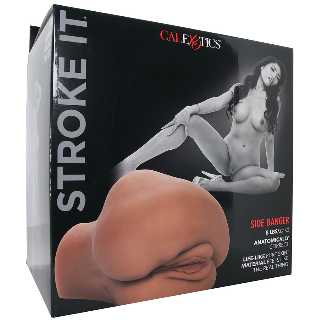 Stroke It Side Banger Pussy & Ass Masturbator in Brown Male Masturbators > Realistic Butts - Tophatter Daily Deals