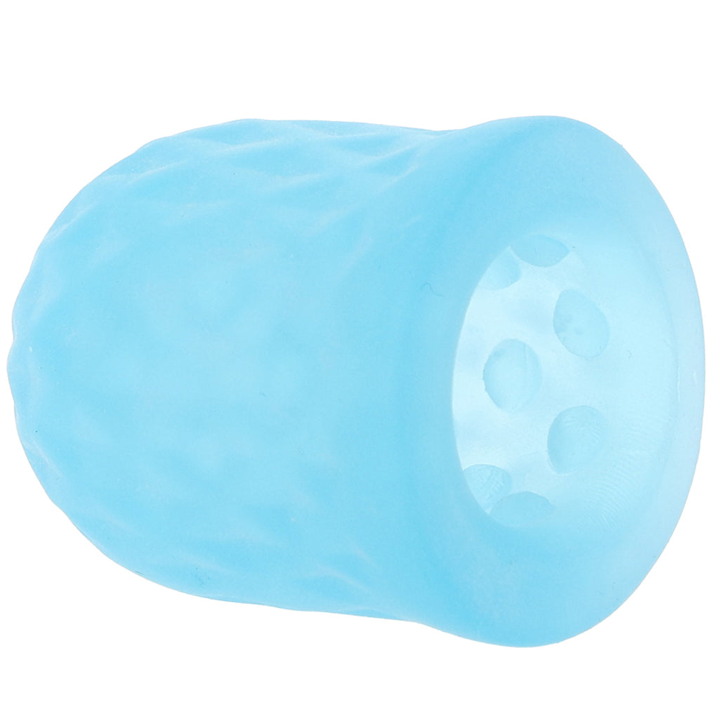 Pop Sock! Tickler Mini Stroker in Blue - Tophatter's Adult Sex Toys Online Sexual Wellness > Gender Expression and Affirmation - Tophatter Daily Deals