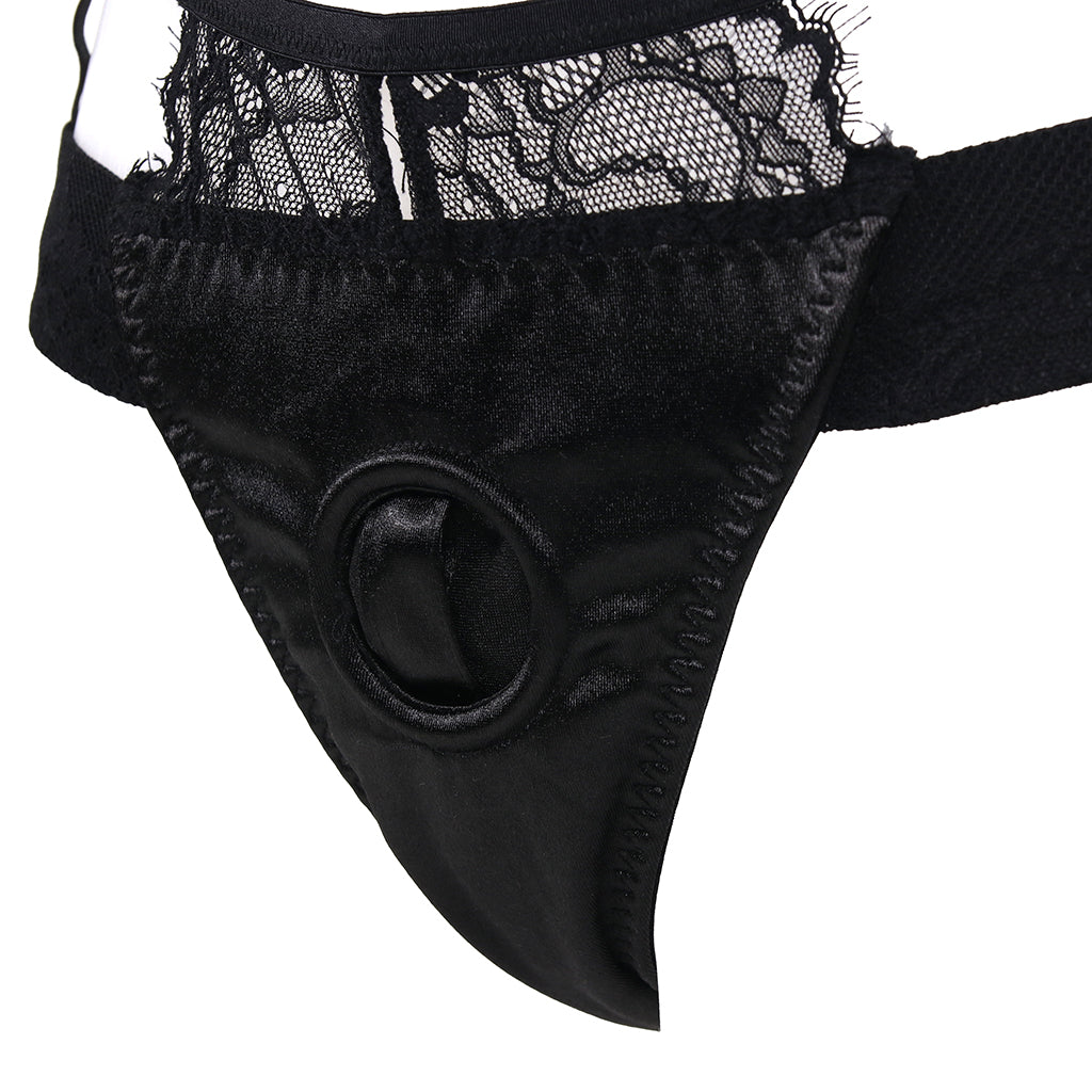 Bedroom Bliss Belle Panty Harness & Garter in Small Dildo Sex Toys > Strap-On and Harnesses - Tophatter Daily Deals