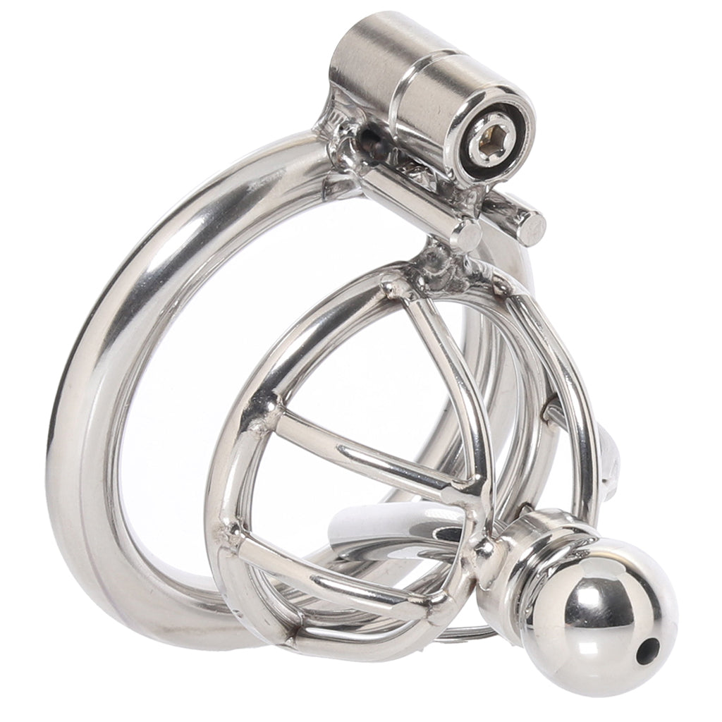 Lockmaster Inverted Urethral Straw Micro Chastity Cage Bondage and Fetish > Cock and Ball Devices - Tophatter Daily Deals