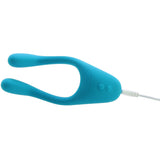 Tryst V2. Multi-Erogenous Silicone Vibe in Teal Vibrators > Clitoral Stimulators - Tophatter Daily Deals