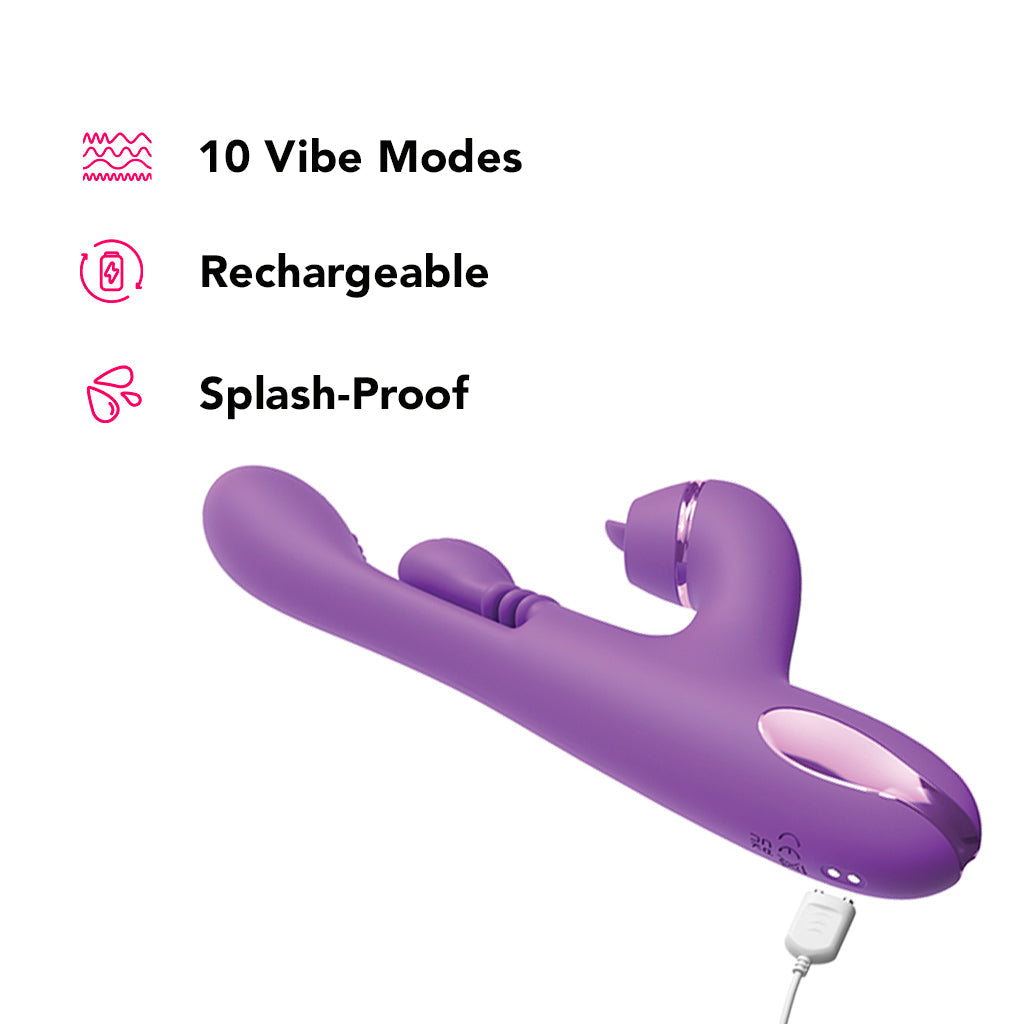 Fantasy For Her intiMotion Pulse Pro Vibe Vibrators > Rabbit Vibrators - Tophatter Daily Deals