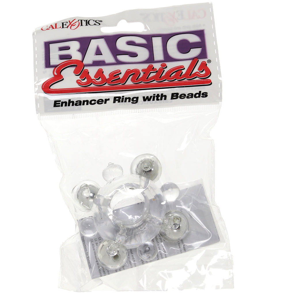 Basic Essential Enhancer Ring with Beads Cock Rings - Tophatter Daily Deals