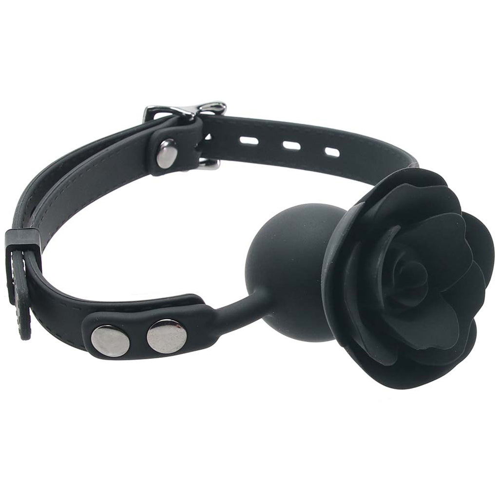 Forbidden Removable Rose Gag - Tophatter's Adult Sex Toys Online Bondage and Fetish > Ball Gags & Mouth Restraints - Tophatter Daily Deals