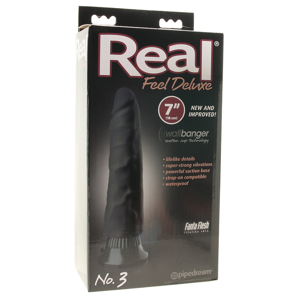 Real Feel Deluxe 7 Inch Vibrating Wall Banger Dildo in Blac Vibrators > Realistic Vibrator Dildos - Tophatter Daily Deals
