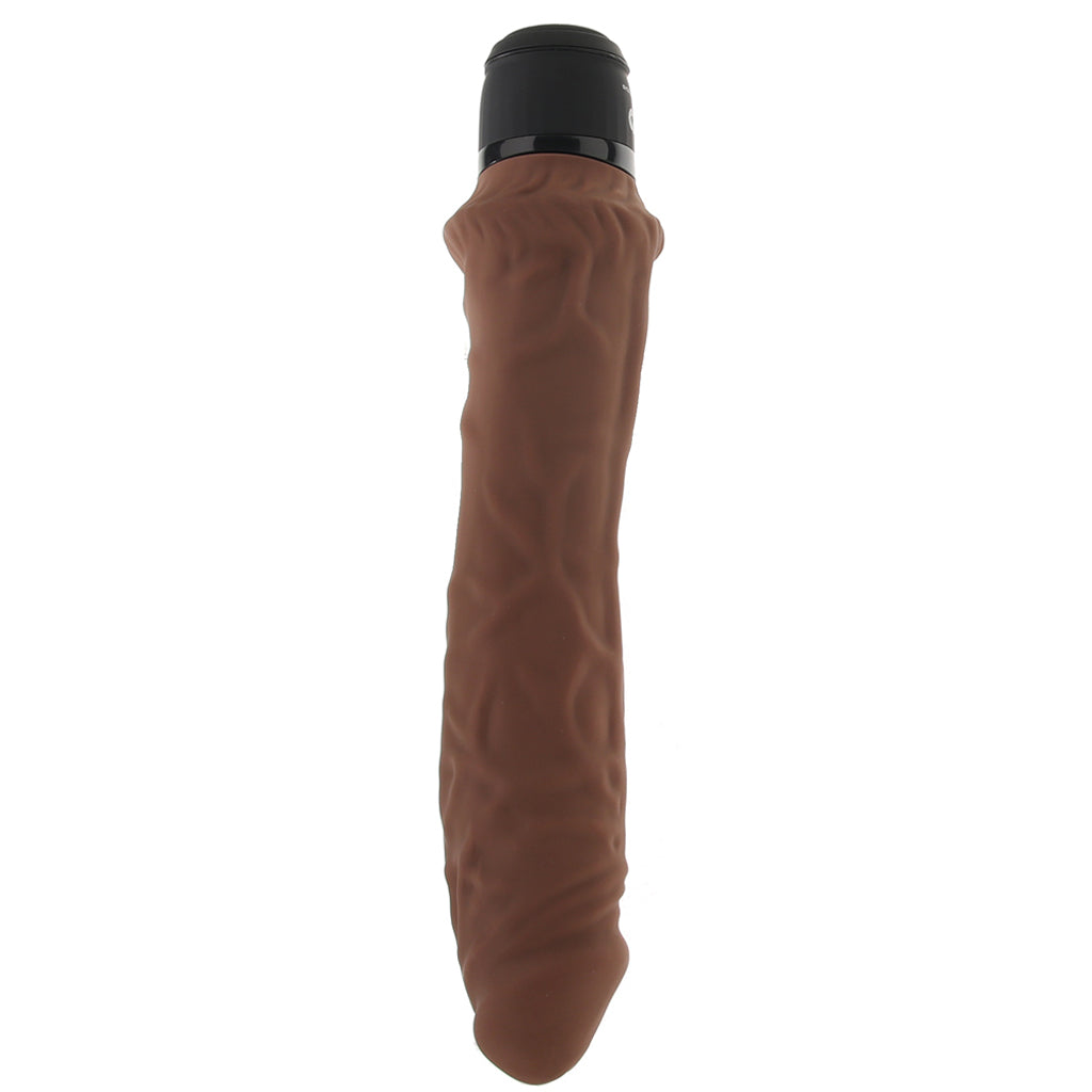 Power Cock 8 Inch Girthy Realistic Vibe in Dark Brown - Tophatter's Adult Sex Toys Online Vibrators > Realistic Vibrator Dildos - Tophatter Daily Deals