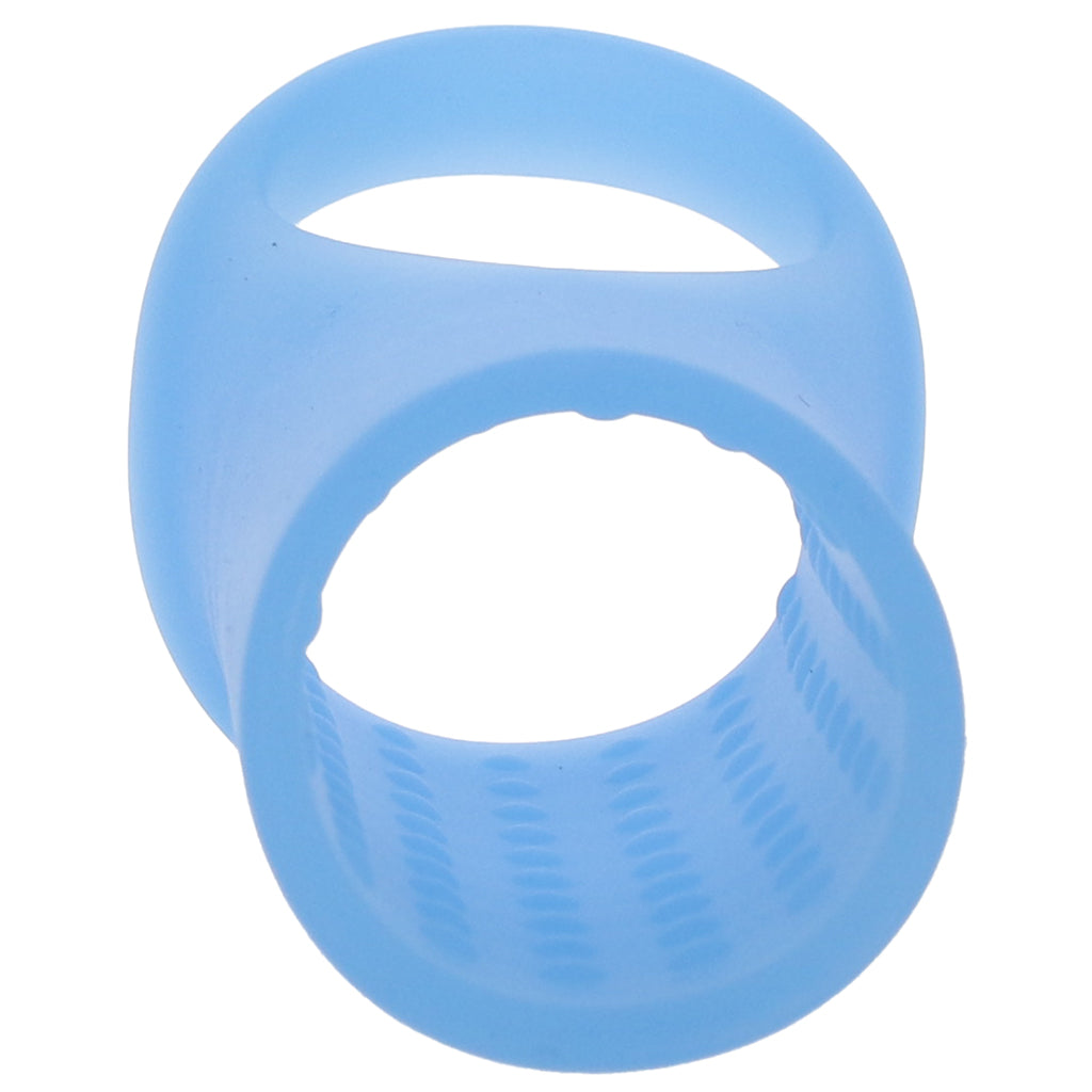 Basic Essentials Stimulation Enhancer Sleeve in Blue Male Enhancement > Extenders and Sleeves - Tophatter Daily Deals