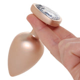 Booty Bling Gold Metal Jewelled Butt Plug in Large Anal Sex Toys > Butt Plugs - Tophatter Daily Deals