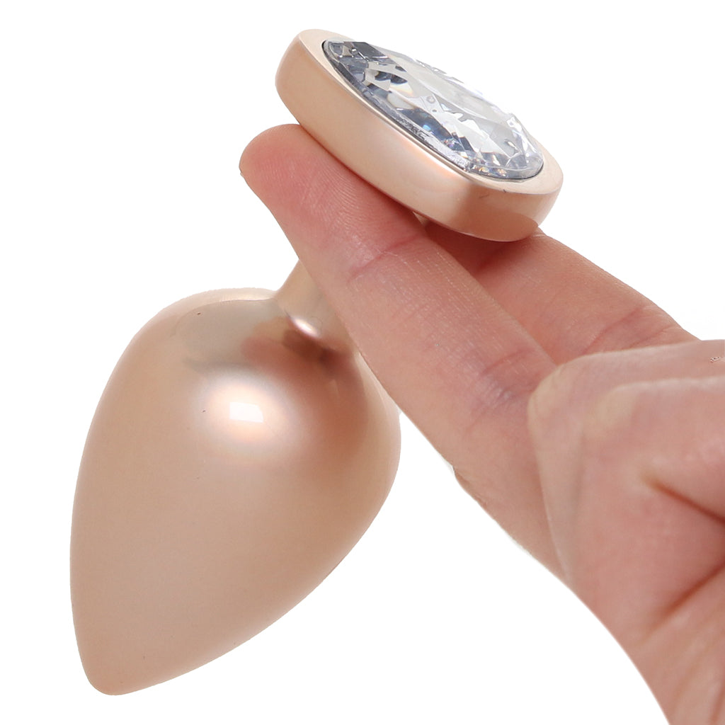 Booty Bling Gold Metal Jewelled Butt Plug in Large Anal Sex Toys > Butt Plugs - Tophatter Daily Deals