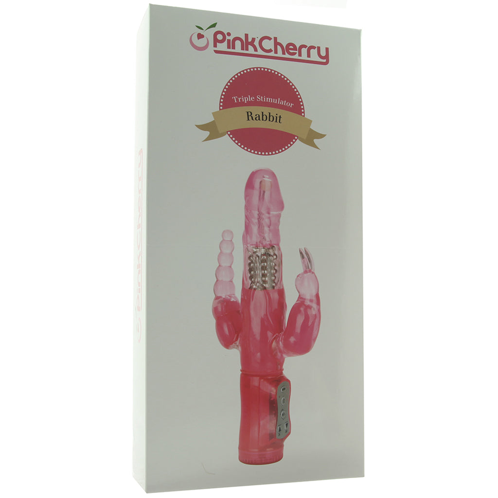 PinkCherry Triple Stimulator Rabbit Vibe Vibrators > Rabbit Vibrators - Tophatter Daily Deals