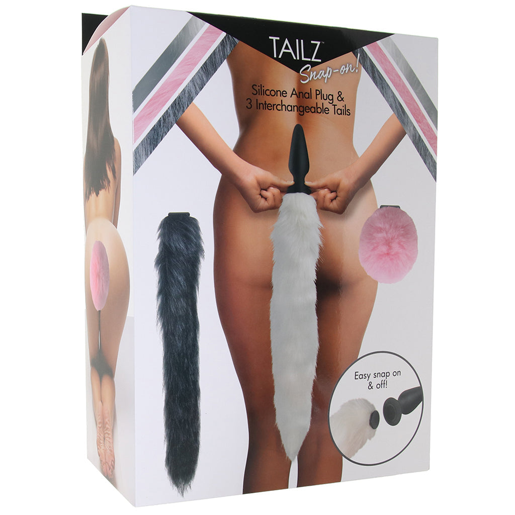 Tailz Snap-On Anal Plug and 3 Interchangeable Tails Set Anal Sex Toys > Butt Plugs - Tophatter Daily Deals