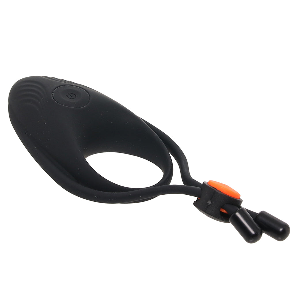 CockPower Vibrating Ring with Adjustable Cock Tie Cock Rings - Tophatter Daily Deals