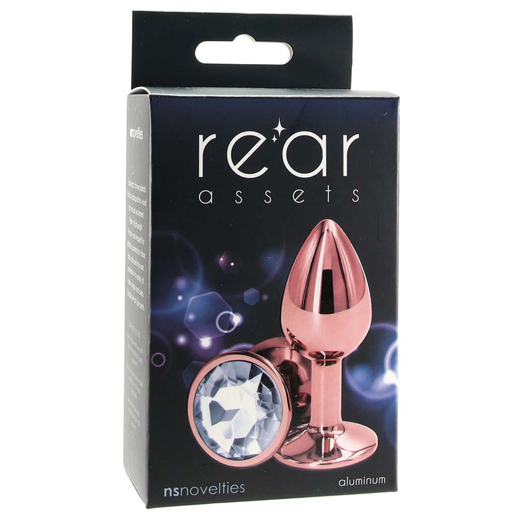 Small Aluminum Plug with Clear Gem in Rose Gold Anal Sex Toys > Butt Plugs - Tophatter Daily Deals