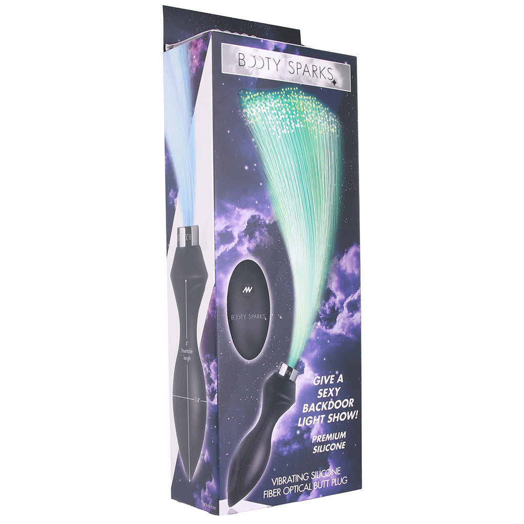 Booty Sparks Fiber Optic Vibrating Butt Plug Anal Sex Toys > Butt Plugs - Tophatter Daily Deals