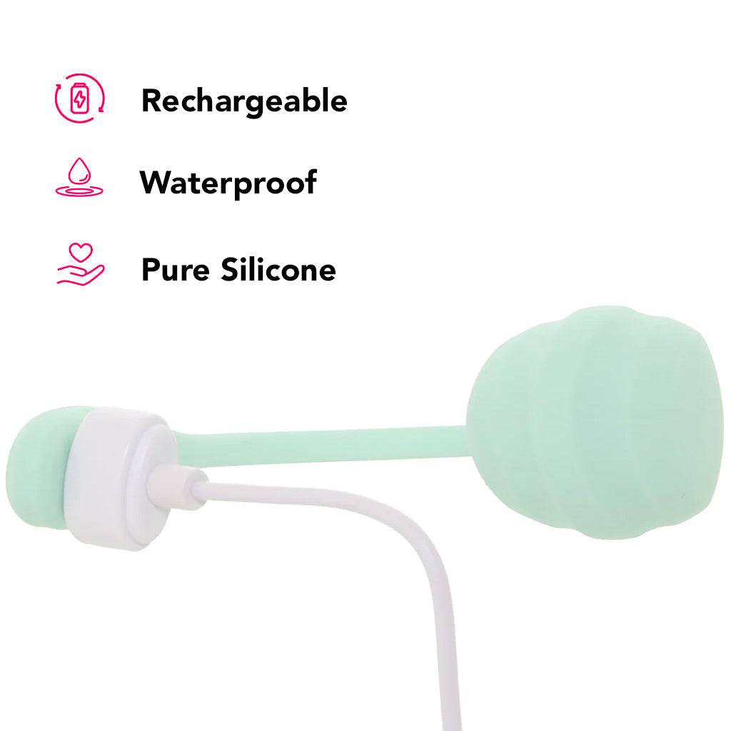 Satisfyer Smooth Petal Wearable Vibe in Mint Vibrators > Bullet and Egg Vibrators - Tophatter Daily Deals