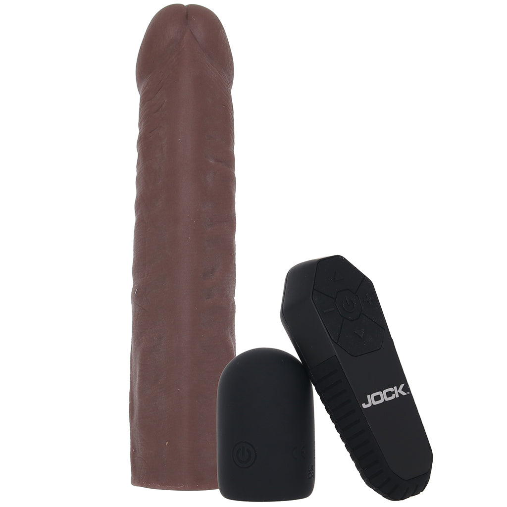 Jock Vibrating Realistic Penis Extender in Dark Male Enhancement > Extenders and Sleeves - Tophatter Daily Deals