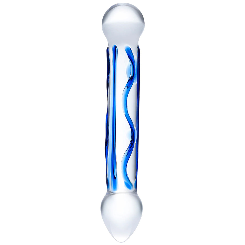 gläs 6.5 Inch Full Tip Textured Glass Dildo Dildo Sex Toys > Pyrex Glass Dildos - Tophatter Daily Deals