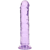 RealRock Crystal Clear Jelly 7 Inch Dildo in Purple Dildo Sex Toys > Realistic Dildos - Tophatter Daily Deals