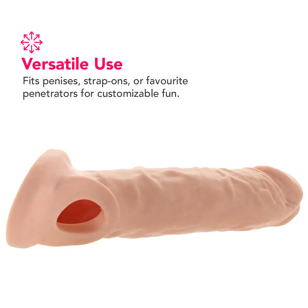 RealRock Penis Sleeve 9 Inch Extender in White Male Enhancement > Extenders and Sleeves - Tophatter Daily Deals