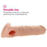 RealRock Penis Sleeve 9 Inch Extender in White Male Enhancement > Extenders and Sleeves - Tophatter Daily Deals