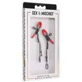 Ex's & Oh's Nipple Clamps Bondage and Fetish > Nipple Stimulators & Clamps - Tophatter Daily Deals