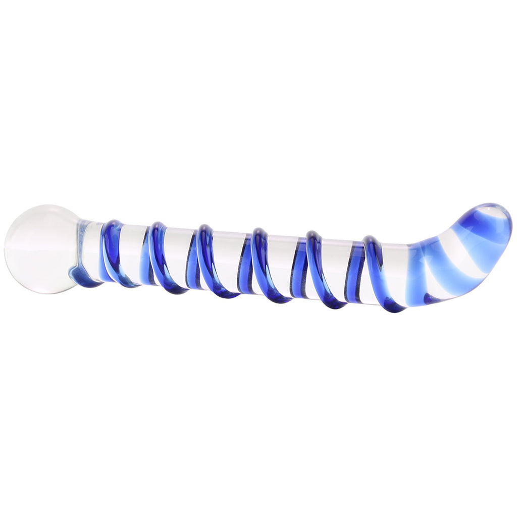 gläs Mr. Swirly 6.5 Inch G-Spot Glass Dildo - Tophatter's Adult Products Dildo Sex Toys > Pyrex Glass Dildos - Tophatter Daily Deals