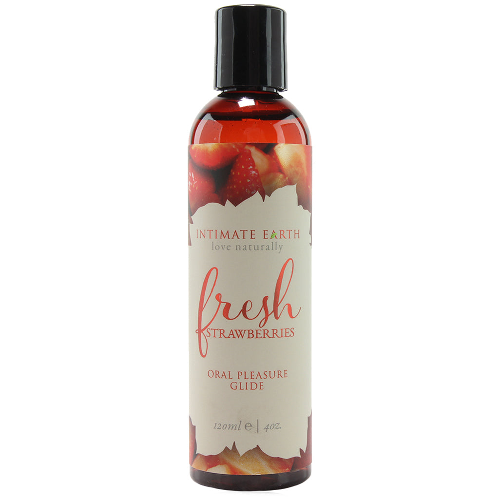 Oral Pleasure Glide 4oz/120ml in Fresh Strawberries Lubes and Lotions > Flavored Sex Lubes - Tophatter Daily Deals