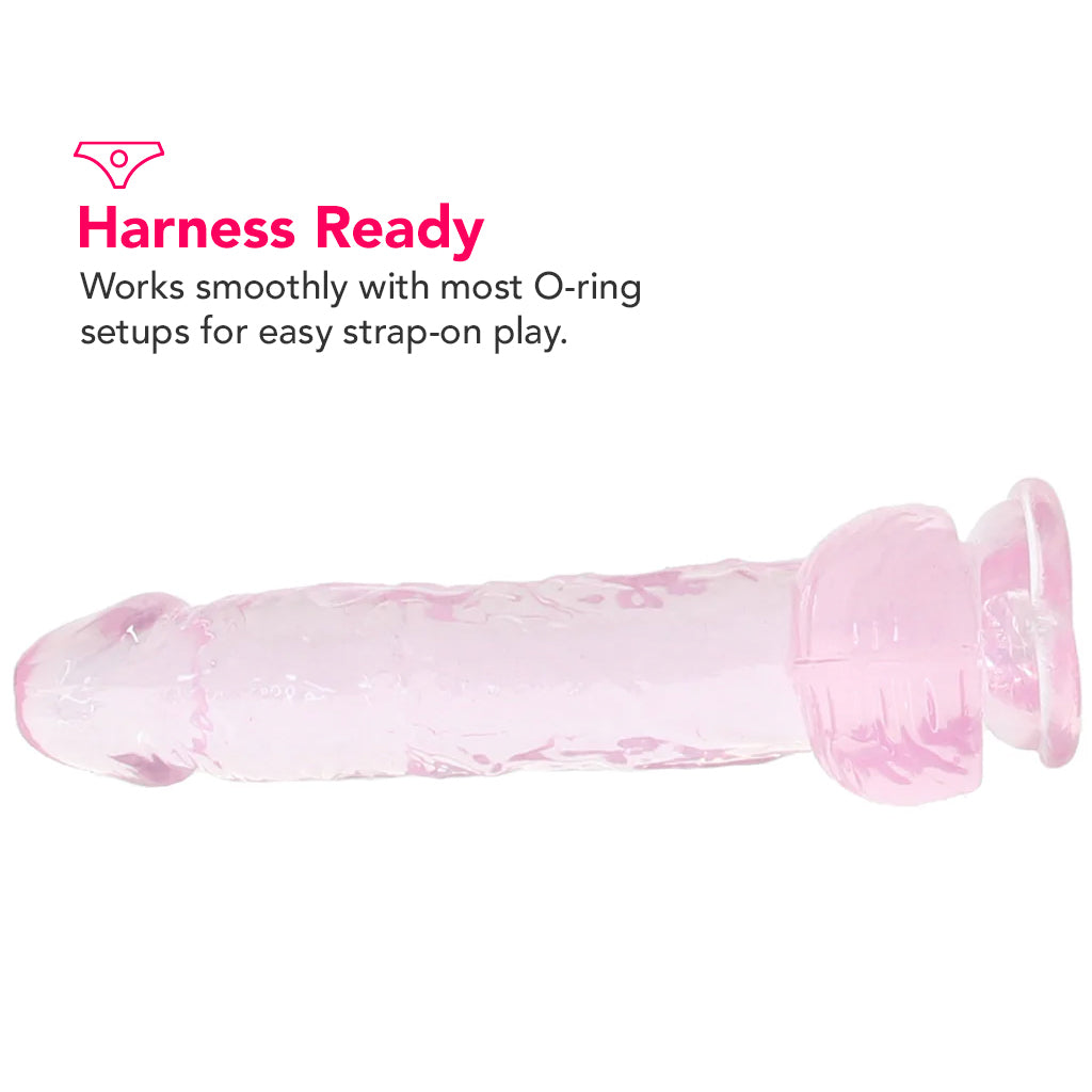 Naturally Yours 6 Inch Crystaline Dildo in Rose Dildo Sex Toys > Realistic Dildos - Tophatter Daily Deals