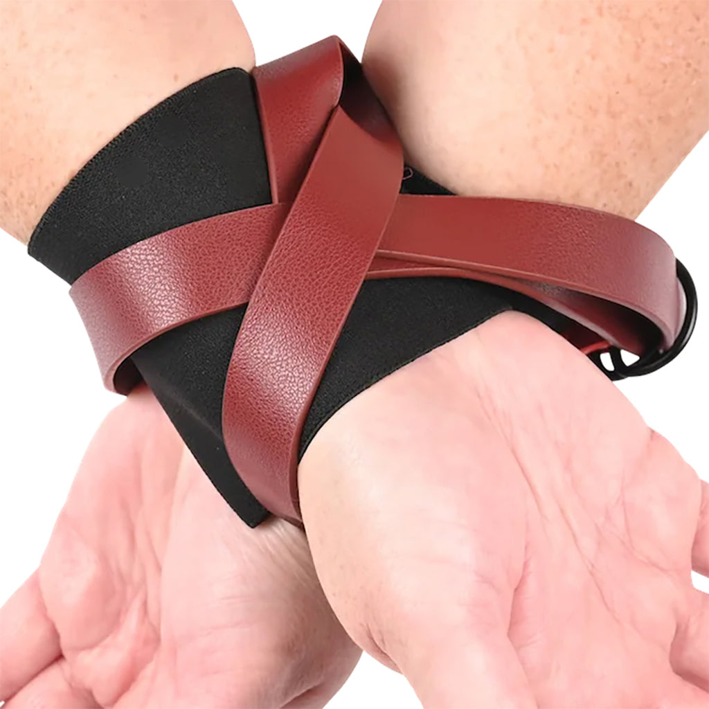 Ex's & Oh's Cross Wrist Cuffs Bondage and Fetish > Wrist and Ankle Cuffs - Tophatter Daily Deals