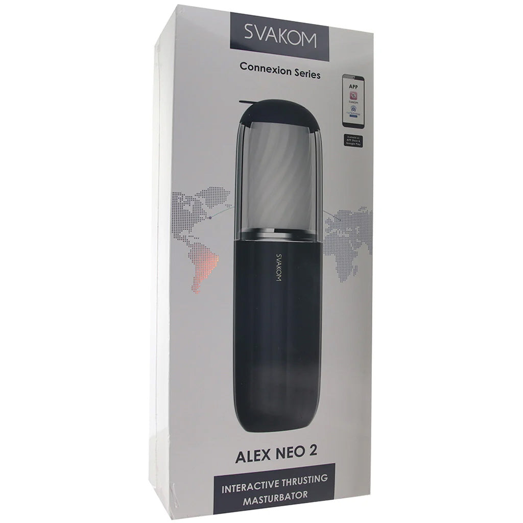 Alex Neo 2 Interactive Thrusting Masturbator in Dark Blue Male Masturbators > Auto Strokers - Tophatter Daily Deals
