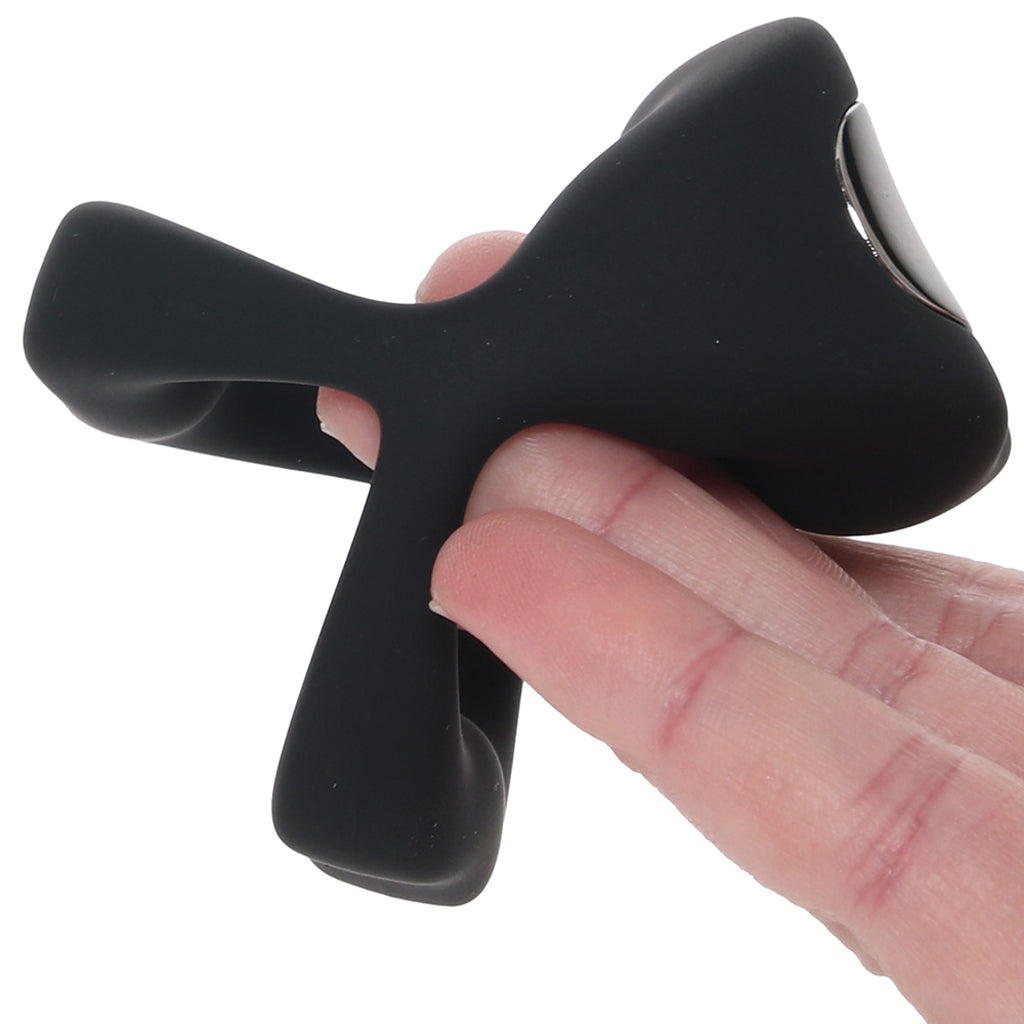 Techno Strobe Vibrating Cock Ring in Black Cock Rings - Tophatter Daily Deals