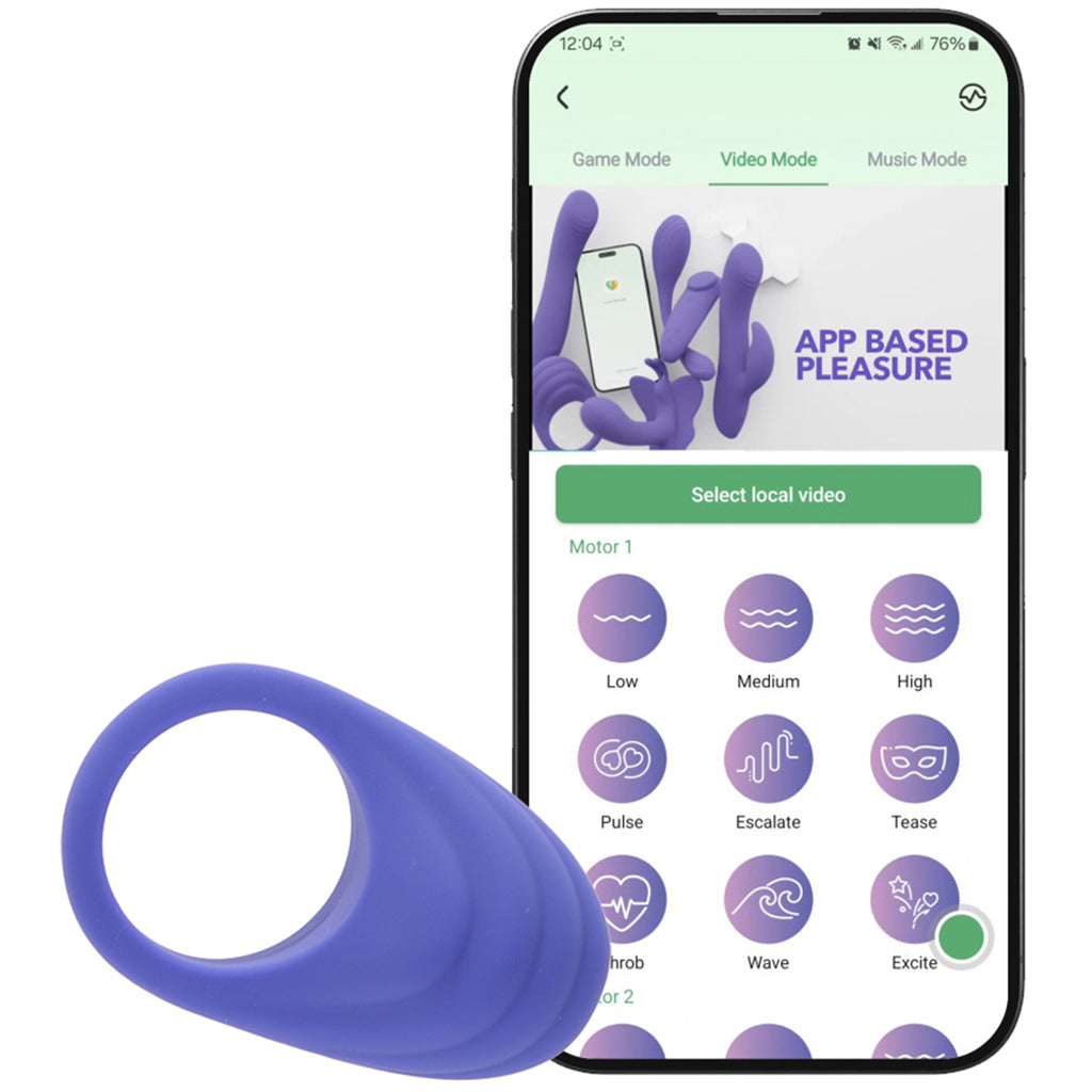 Connect App Controlled Couples Ring Cock Rings - Tophatter Daily Deals