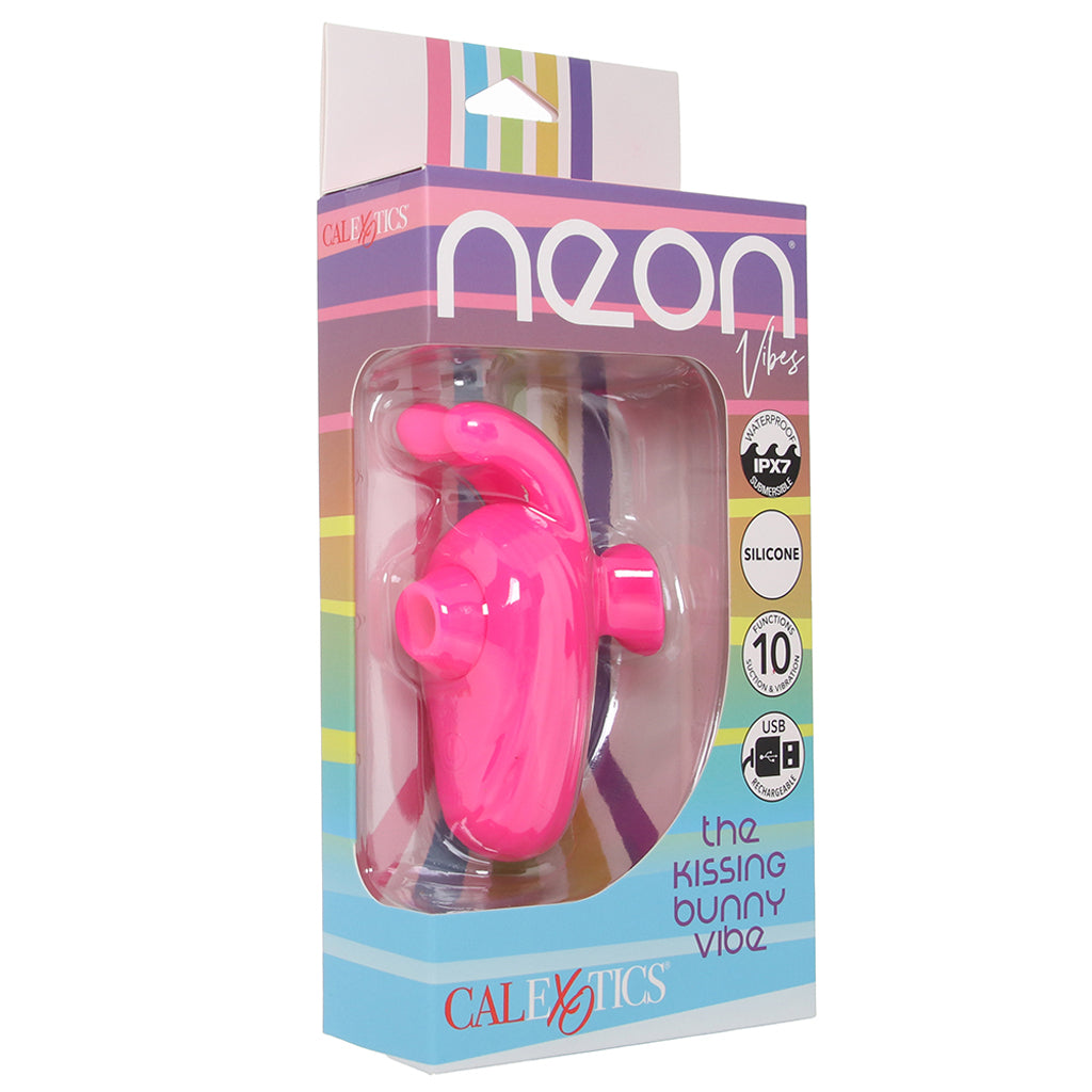 Neon Vibes The Kissing Bunny Vibe - Tophatter's Adult Sex Toys Online Vibrators > Clitoral Stimulators - Tophatter Daily Deals