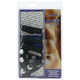Blue Line Triple Cock and Ball Strap with Leash Lead - Tophatter's Adult Sex Toys Online Bondage and Fetish > Cock and Ball Devices - Tophatter Daily Deals